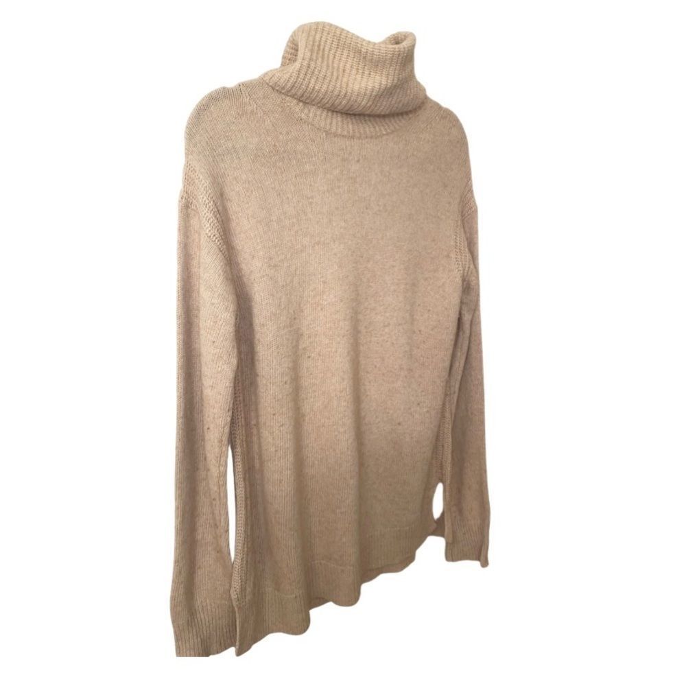 J. Crew merino wool blend cowl neck / turtleneck sweater- Size L